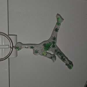 Custom jumpman keychain